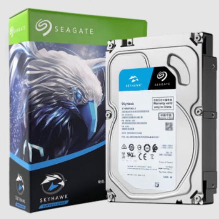 希捷（SEAGATE）监控级硬盘 希捷酷鹰SkyHawk 3.5英寸硬盘监控盘 SATA3安防监控录像专用硬盘 6TB （ST6000VX009） 酷鹰监控级硬盘