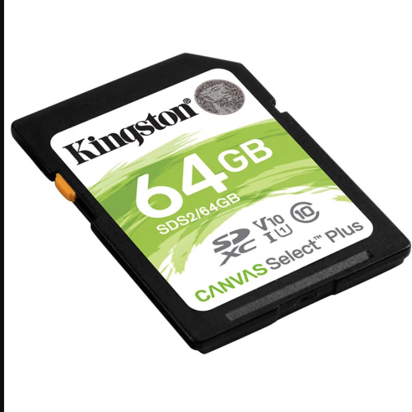 金士顿（Kingston）64GB SD存储卡 U1 V10 相机内存卡 sd卡大卡 支持4K 高速连拍 读速100MB/s