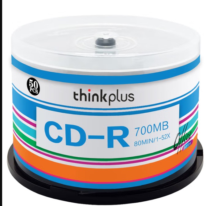 联想（Lenovo）CD-R 光盘/刻录盘 52速700MB 办公系列 桶装50片 空白光盘